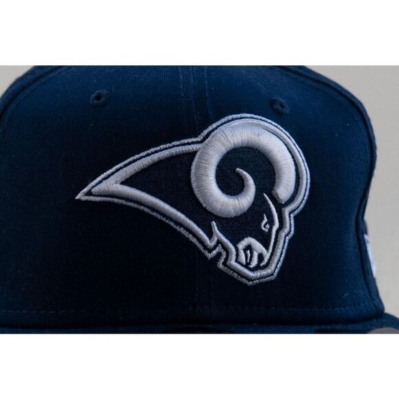 Los Angeles Rams NFL New Era Super Bowl LIII Snapback Cap Hat Navy Blue / White - Picture 2 of 13